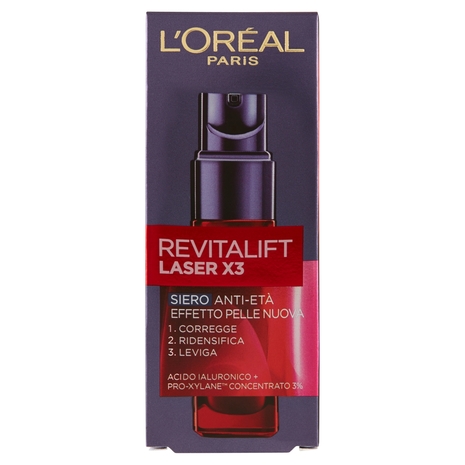 L'Oréal Paris Revitalift Laser X3 Siero Anti-Età Effetto Pelle Nuova 30 ml